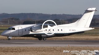 Dornier 328JET  Sun Air of Scandinavia OYNCS  landing at Memmingen Airport [upl. by Kcirdot267]