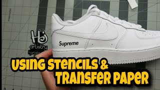 Stencils and Transfer Paper on your shoes [upl. by Ingrid]