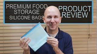 Premium Reusable Silicone Food Storage Bags  Product Review 9 [upl. by Bram599]