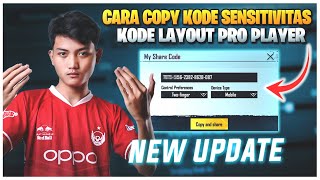 CARA COPY KODE SENSITIVITAS amp CODE LAYOUT PRO PLAYER  SENSITIVITAS PUBG MOBILE TERBAIK GYROSCOPE [upl. by Kaplan]