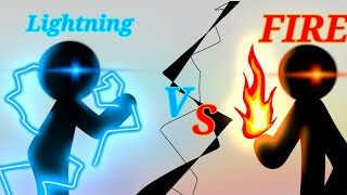 Lightning Vs Fire  Flipaclip animation [upl. by Adlog662]