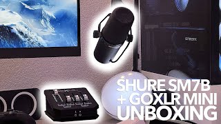 Shure sm7b  GoXlr Mini UNBOXING [upl. by Lilia431]