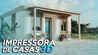 CASAS impressas em 3D IMPRESSORA 3D na CONSTRUÇÃO CIVIL CONSTRUÇÃO CIVIL com impressora 3D [upl. by Hserus]