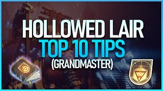 10 Tips GUARANTEED To Beat Grandmaster Hollowed Lair  Grandmaster Guidebook [upl. by Eerdna]