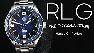 RLG ODYSSEA DIVER Royal Blue Richard LeGrand Blancpain Fifty Fathoms  Bathyscaphe Homage [upl. by Paehpos]