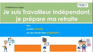 Je suis travailleur indépendant je prépare ma retraite [upl. by Jerold]