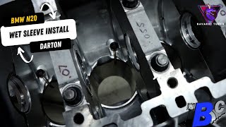 BMW N20 Darton MID Wet Sleeve Installation  Build EP 4 [upl. by Bannasch]