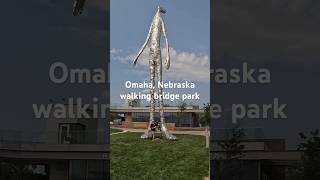 Omaha Nebraska park at walking bridge omaha nebraska iowa councilbluffs travel [upl. by Missak]