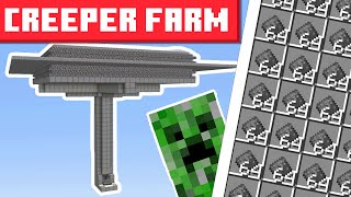 Minecraft Creeper Farm 121  BEST DESIGN  2500 Gunpowder Per Hour [upl. by Mosa971]