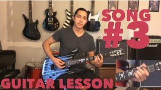 Stone Sour  Song 3 GUITAR LESSON WSOLO amp TAB [upl. by Aundrea]