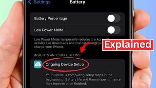 Ongoing Device Setup iPhone Battery iOS 18  Fixed [upl. by Eiramanig]