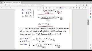 Ceutics 1  cryoscopic amp Nacl eqivalent method calculation [upl. by Akiemahs225]