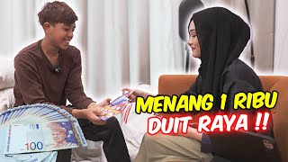 MENANG 1 RIBU DUIT RAYA   PILIH PALING BERTUAH [upl. by Atiuqal]