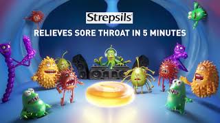 Strepsils for fast effective relief at first signs of sore throat [upl. by Hgielhsa991]