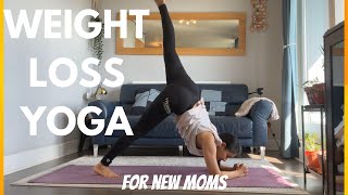 15 min Power Yoga  Weight Loss Yoga for new moms [upl. by Jeconiah]