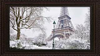 Framed TV Art  Paris in Winter [upl. by Karen541]