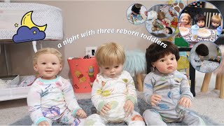 Night Routine With Three Reborn Toddlers  Sophias Reborns [upl. by Cleary178]