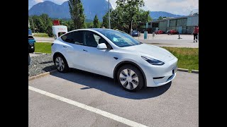 Tesla Model Y Standard Range Ladeverluste an Schuko Haushaltssteckdose aus der Praxis [upl. by Anaihr663]