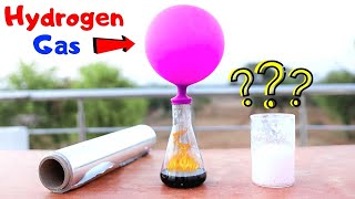 We made Hydrogen gas using Aluminium  हवा से भी हल्की होती है यह विस्फोटक गैस [upl. by Cinom760]