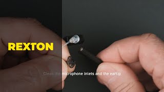 How to clean a BTE with a thin tube  REXTON Hearing Aids [upl. by Yud]