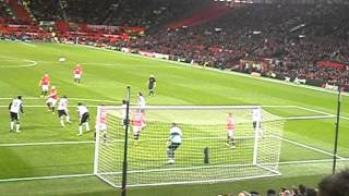 View from the stands Phil Jones goal vs Norwich City Capital One Cup [upl. by Emmi]