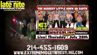 Extreme Midget Wrestling July 28th at Moes Place in South Lake Tahoe [upl. by Yedrahs]