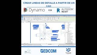 Convertir líneas de archivo CAD en Revit con Dynamo Demostración [upl. by Donald]