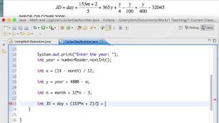 Julian Day Problem Example [upl. by Idelia163]