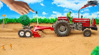 New technology science project  Most advance Lazer level Machine  tractor videos  MF 385 tractor [upl. by Anaizit]