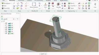 PTC Creo ElementsDirect Modeling Express Basic demo  part 2 [upl. by Luhey422]