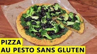 Pizza au pesto sans gluten [upl. by Ennovahs]