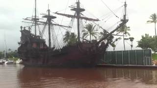 Jack Sparrows boat The Black Pearl in Hawaii [upl. by Ardiedak860]