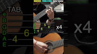 MÅNESKIN  TORNA A CASA  Intro Arpeggio Chitarra  Tutorial shorts [upl. by Anema]