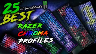 25 Razer Chroma Profiles  Huntsman V2 Analog Mini and Elite Compatible [upl. by Yerdua]