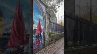 Street Art in Galway Ireland 🇮🇪 galway Ireland Streetart mural art champagnecosmeticscruising [upl. by Urial]