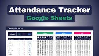 How to Build an Attendance Tracker in Google Sheets [upl. by Shultz]