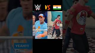 WWE India vs WWE  John Cena vs Solo Sikoa shorts viralshorts [upl. by Zigrang926]