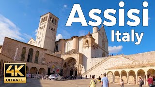 Assisi Italy Walking Tour 4k Ultra HD 60fps – With Captions [upl. by Ellenrahs]