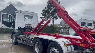 Mercedes Benz 2545 Arocs Abrollkipper Meiller RK 2065 mit Funk Bj 2014 [upl. by Adekahs]