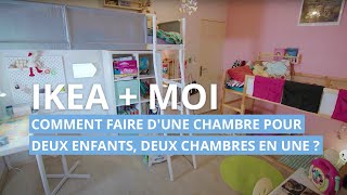 IKEA  moi  comment faire dune chambre pour deux enfants deux chambres en une [upl. by Mieka]