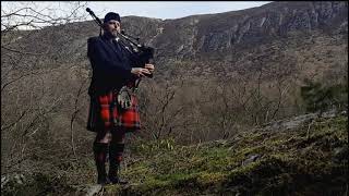 Welsh National Anthem on the bagpipes  The Welsh Wedding Bagpiper Matthew Bartlett [upl. by Skees]