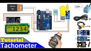 How to Make Tachometer using Arduino  RPM Meter with PNP and NPN Sensor [upl. by Warde]