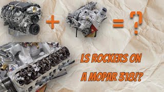 LS rocker arms on a Mopar 318 VGG LS 318 duster engine build part 3 [upl. by Hulburt]