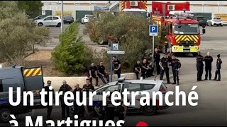 Un tireur retranché dans le quartier Briselames à Martigues [upl. by Fayina]