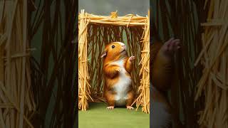 Building the Ultimate Hay Castle A Guinea Pig Adventure shorts cute guineapig castle [upl. by Anaoy]