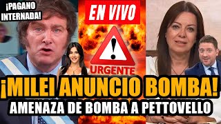 🔴¡URGENTE COMUNICADO DE MILEI PETTOVELLO AMEN4ZADA Y JONY VIALE EN VIVO 🔥PAGANO INTERNADA🔥 [upl. by Mikel]