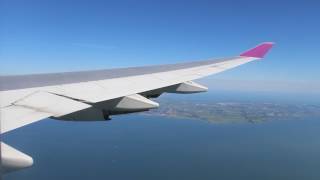 Boeing 747400 EL AL Wamos ECMDS Schiphol approach view [upl. by Racklin597]