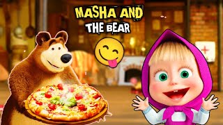 masha and the bear in hindi newepisode 2024 masha and the bear game pizza 🍕 masha and the bear story [upl. by Delmor433]