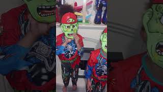 HALLOWEEN COSTUMES FROM HOMEBARGAINS REDUCE DOWN TO £499 in store homebargains halloween twins [upl. by Acireh]