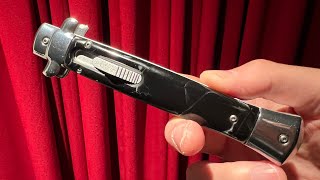 MAGO 11” ITALIAN STYLE STILETTO OTF SWITCHBLADE REVIEW [upl. by Reeve]